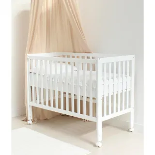 Cuna colecho de madera blanca