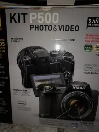 Cámara Nikon P500 Photo & Video