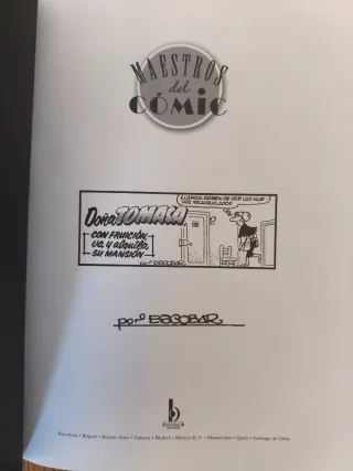 DOÑA TOMASA ESCOBAR MAESTROS DEL COMIC