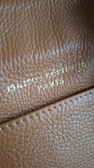 Bolso Piel Maison Hermitage Paris Marrón