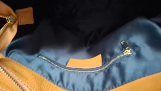 Bolso Piel Maison Hermitage Paris Marrón