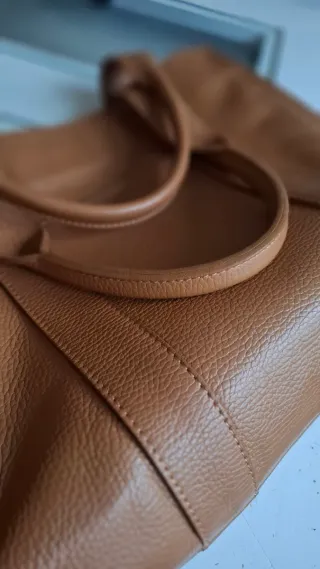 Bolso Piel Maison Hermitage Paris Marrón