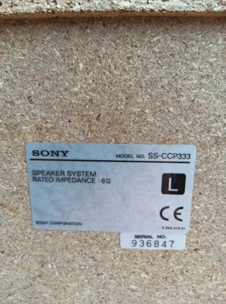 Altavoces Sony SS-CCP333 6 Ohm
