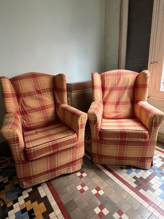 2 Sillones de Tela Estampados