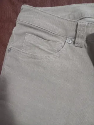 Pantaloni scamosciati donna beige