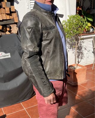Chaqueta de piel para moto Dainese