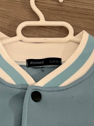 Chaqueta Americana NY Talla M azul y blanco