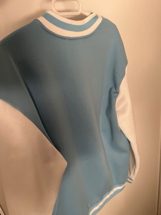 Chaqueta Americana NY Talla M azul y blanco