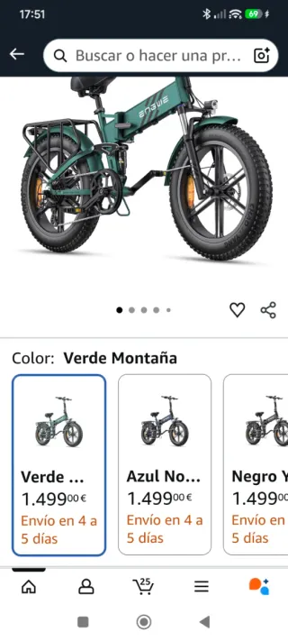 Bicicleta Eléctrica Engwe EP 2 Pro