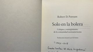 Putnam. Solo en la bolera.