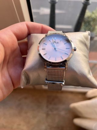 Reloj Lotus Mujer Plata y Rosa Nuevo