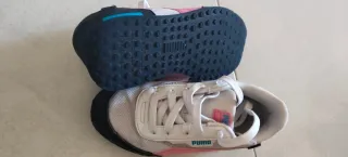 Zapatillas Puma niña rosa y blanco