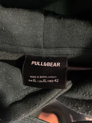 Sudadera Pull&Bear Verde Natural Essence XL