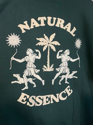 Sudadera Pull&Bear Verde Natural Essence XL