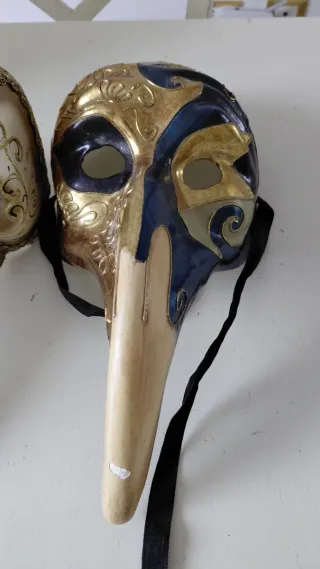 Coppia Maschere Veneziane Grandezza Naturale