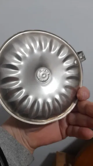 3 portacandele vintage in alluminio