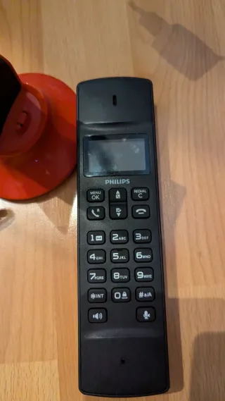 Teléfono inalámbrico Philips Rojo