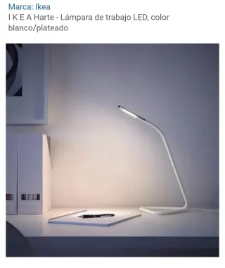 Lámpara Escritorio Ikea Harte Metal