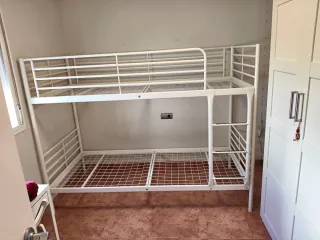 Litera Ikea 90cm Blanca Metal