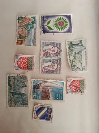 Lote 10 Sellos República Francesa