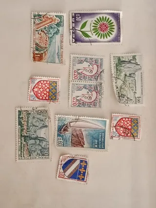 Lote 10 Sellos República Francesa