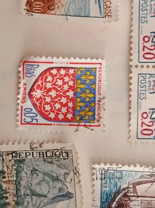 Lote 10 Sellos República Francesa