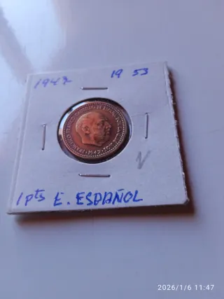 Una peseta 1947-53 Estado Español