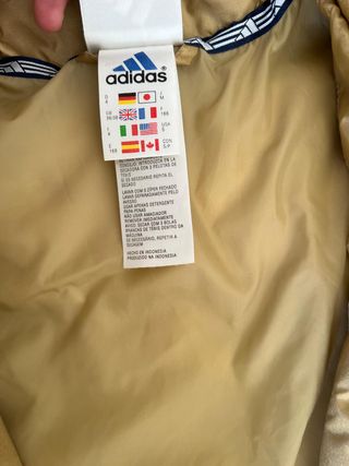 Plumífero Adidas Originals Dorado Talla L