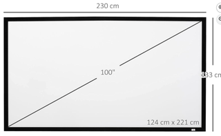 Pantalla Proyección 100 Full HD 4K 16:9