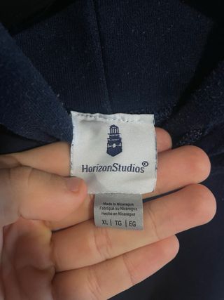 Sudadera Horizon Studios Azul Marino Talla XL