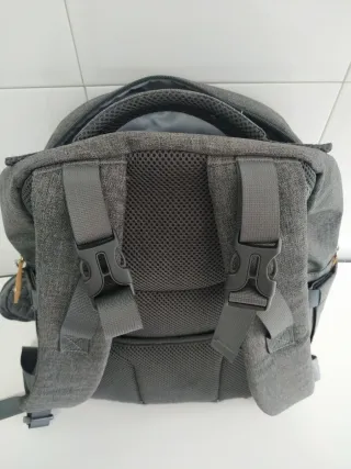 Mochila Pañalera Babbleroo Gris y Marrón