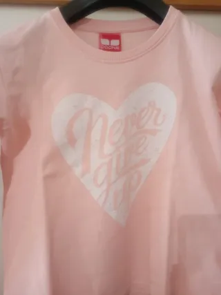 Camisola Doone Criança Rosa Coração