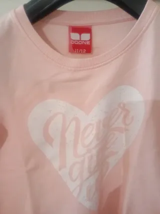 Camisola Doone Criança Rosa Coração