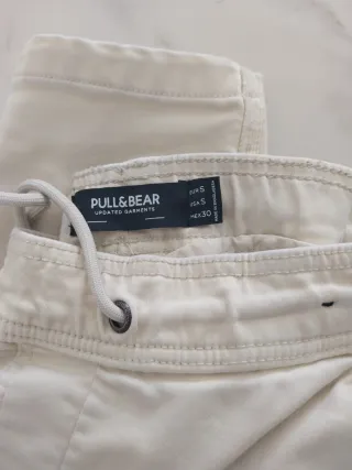 3 Pantalones Pull&Bear Slim Negro Talla M