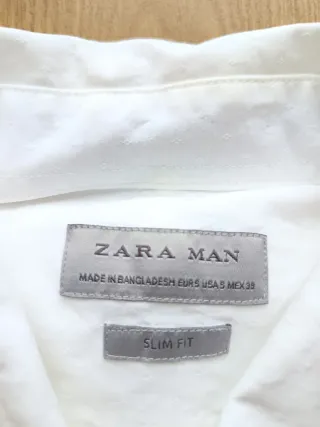 Camisa Zara Man Slim Fit Talla S