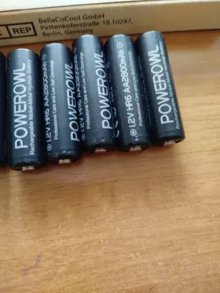 8 Batterie Ricaricabili Powerowl AA 2800mAh