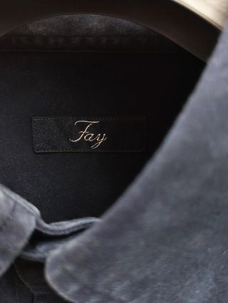 Fay Blue Winter Cotton Shirt Camicia Cotone XL