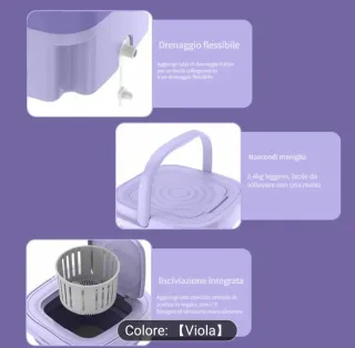 Lavatrice portatile pieghevole