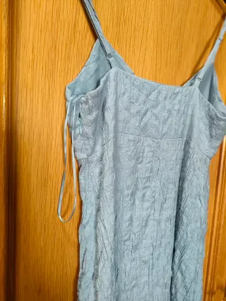 Vestido azul Stradivarius verano