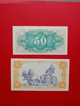 SC 50 céntimos y 1 peseta 1937 republica