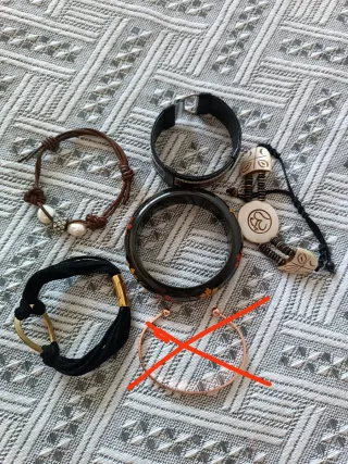 Lote de 5 pulseras estilo étnico