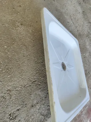 Plato de ducha blanco