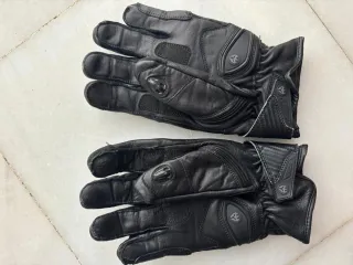 Guantes de moto cuero negro ARMURE