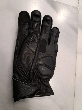 Guantes de moto cuero negro ARMURE