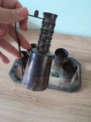 Servizio bicchieri metallo stile Africa