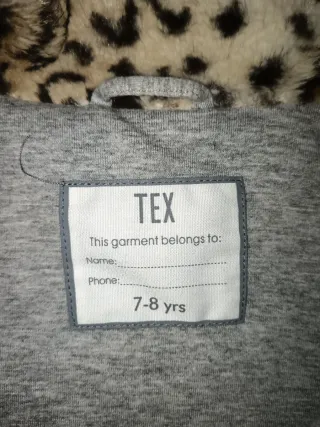 Abrigo pelo niña estampado leopardo