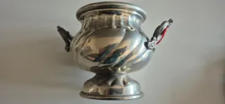 Zuccheriera in peltro 95 Ariston con paletta