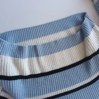 Jersey corto de rayas para chica