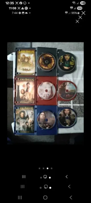 Lote 3 DVDs El Señor de los Anillos