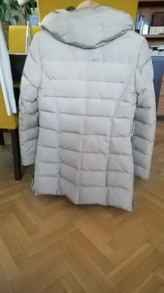 Plumífero Zara Beige Mujer